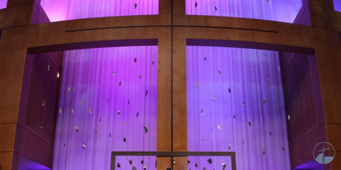 worship center broken glass